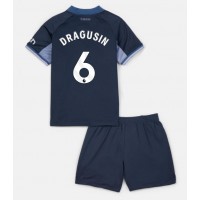 Tottenham Hotspur Radu Dragusin #6 Replica Away Minikit 2023-24 Short Sleeve (+ pants)